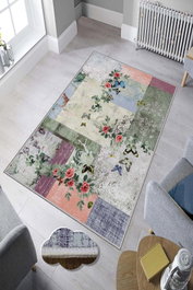 Conceptum Alfombra para Pasillo Hmnt881 Multicolor 80 x 150 cm